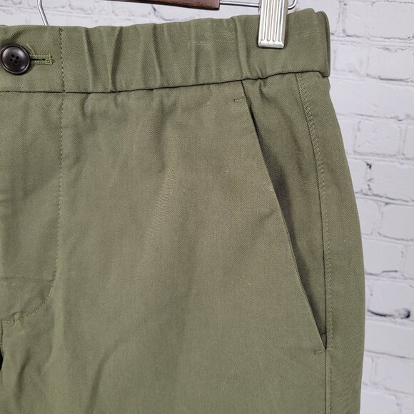 Everlane Green Uniform Twill Stretch Mid Rise Shorts Size Small S (28x6.5) - Picture 6 of 11